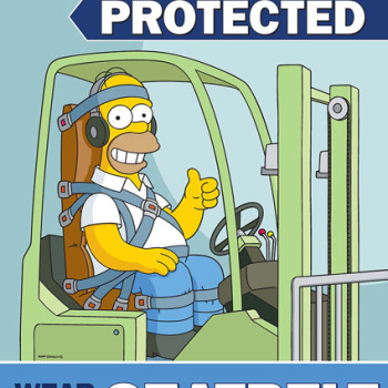 Homer Simpson Forklift Belts